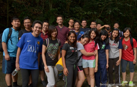 The abseiling troops for the day