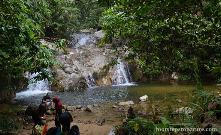 The waterfall was divided into 3 levels; this was the first level where the pool is very gentle making it ideal for wading. Shortly up ahead, you’ll notice level 2 as there is a small clearing for camping. It was very disappointing to see lots of rubbish left over by irresponsible campers.